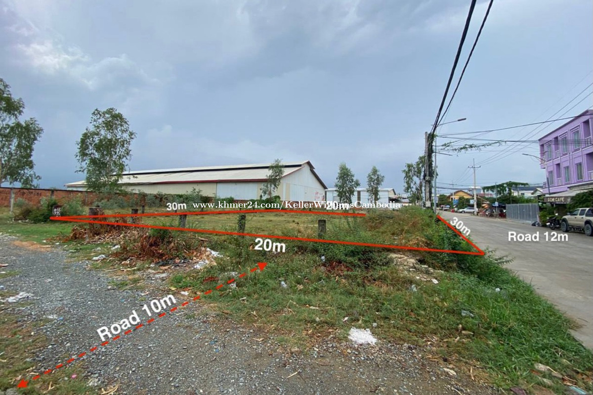 Corner land for sale Price 1050.00 in Phnom Penh Thmei, Saensokh, Phnom Penh, Cambodia Real