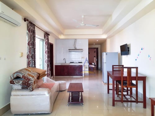 Sen Sok area | Service apartment Studio with gym and pool for rent at Tuek Thlar