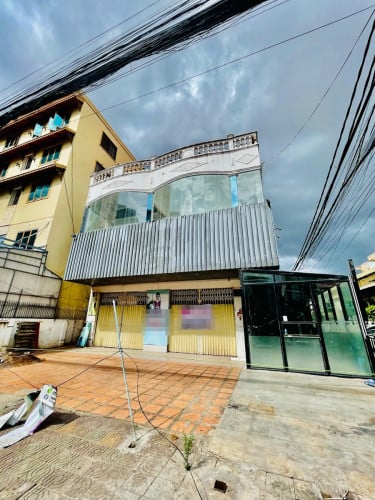Corner Commercial Shop For Rent Along Main of BKK & Toul Tom Pong Area 12x26m, 02 Floors, 3,000$