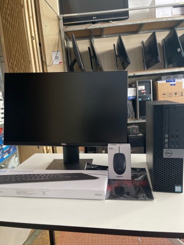 (Desktop 1 set = 285$) Optiplex Dell mini 7050  core i5 , 8gb 500gb+ssd128gb M.2 + Monitor New 24”