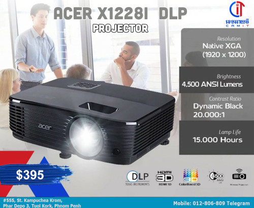 Acer Projector X1228i 4500lum (Wifi)