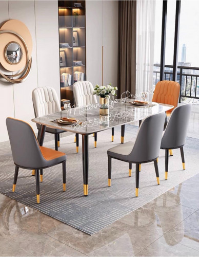 \u2705 1 Marble Table + 6 chairs: 268$ per set