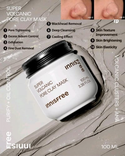Our new Super Volcanic Pore Clay Mask
