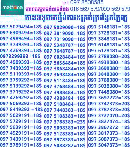 ស៊ីមលេខពិសេស