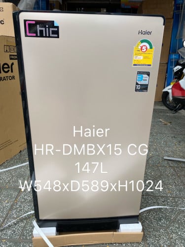 Haier HR-DMBX18CS ( new Refrigerator 1 door 1,2m, ទូរទឹកកកទ្វារ1ថ្មីកំពស់1,2m)