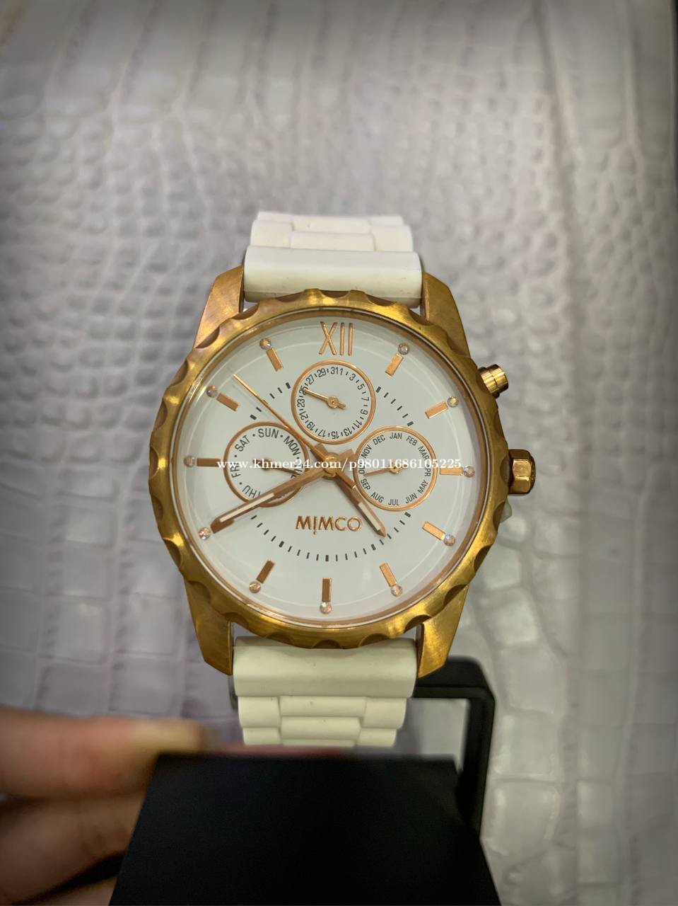 Mimco watch rose discount gold