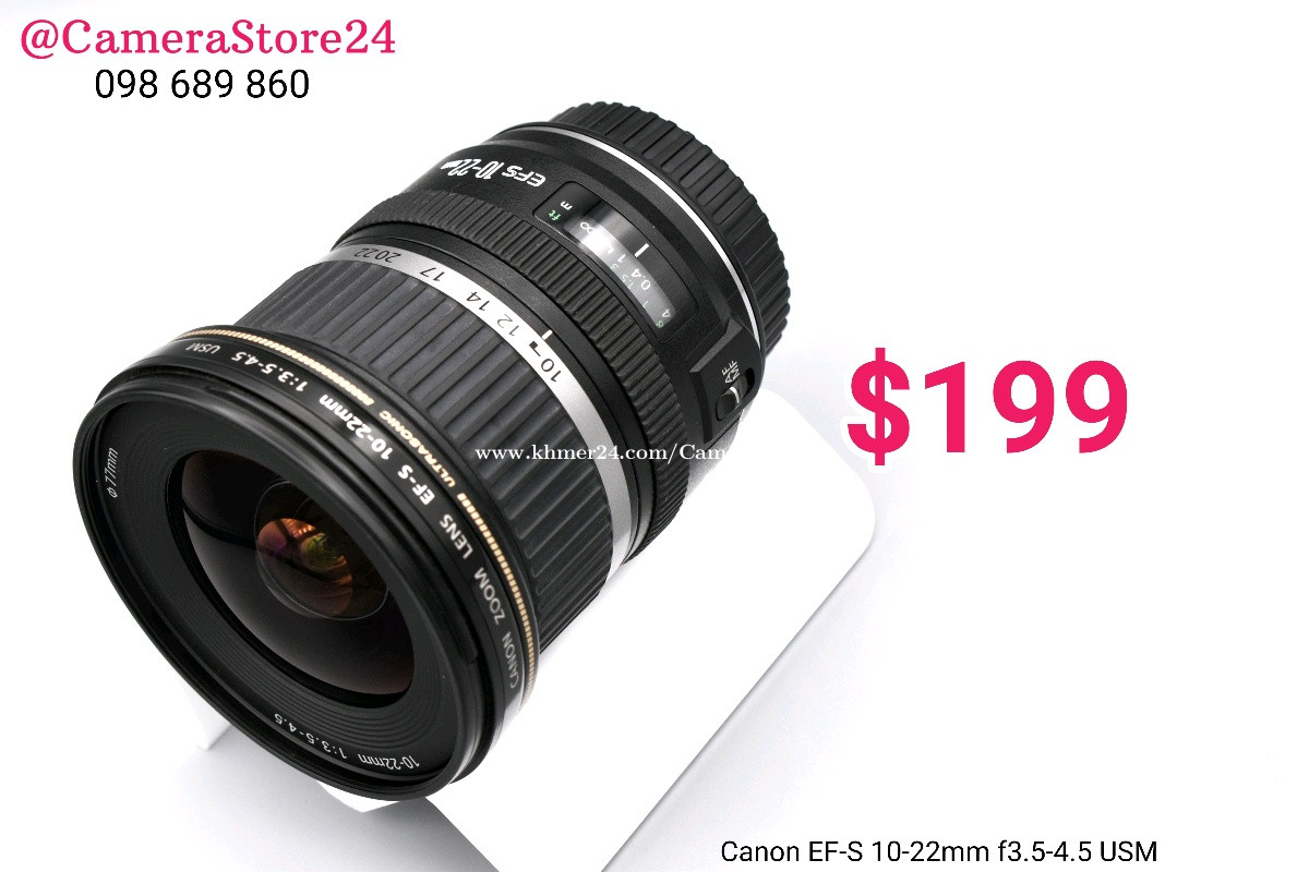 Canon EF-S 10-22mm f3.5-4.5 USM Price $199.00 in Tonle Basak