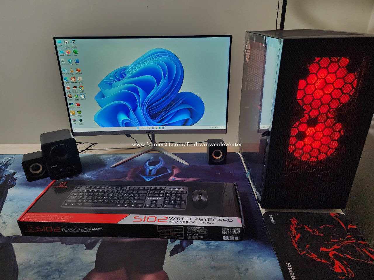 Gaming PC with monitor Price 600.00 in Boeng Reang, Cambodia Divan