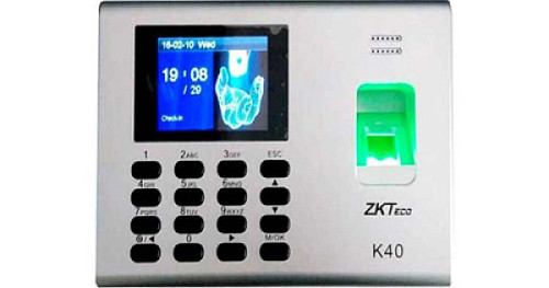 K40 ZKTeco SSR Fingerprint Time Attendance Terminal, Build in Battery(P/N: K40) 1 Year Warranty 