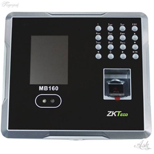 MB160 ZKTeco Face T&A Device MB160 (P/N: MB160) 1 Year Warranty