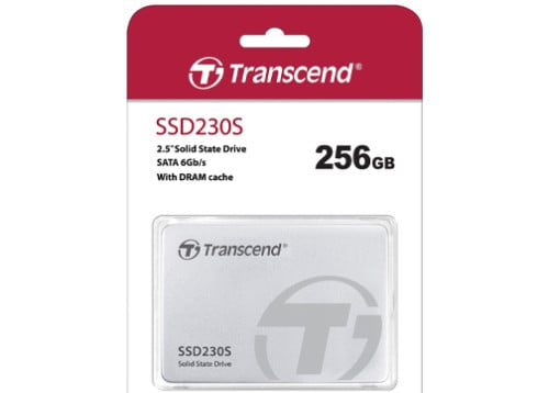 SSD Internal 2.5” 256GB TS256GSSD230S 3D TLC, Aluminum case Transcend *Ultra-Thin 7mm*