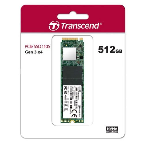 SSD Internal 512GB M.2 2280 TS512GMTE110S Transcend PCIe Gen3x4, 3D TLC, DRAM-less
