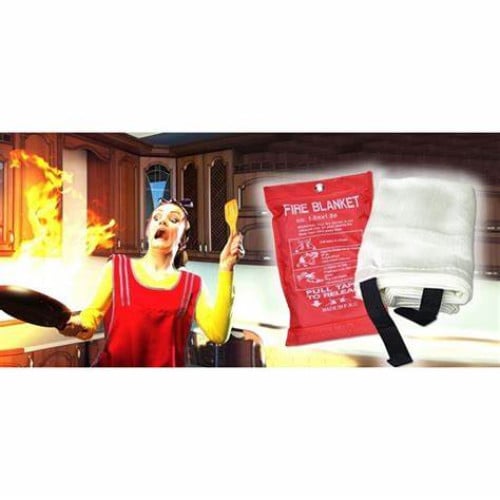 Fire blanket ភួយសម្រាប់ការពារភ្លេីង