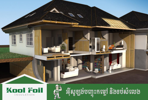 សំឡីកែវការពារសម្លេងនិងកម្ដៅ ប្រភេទរមូលglasswool