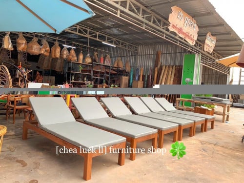 Pool bed Khmer wood 100% best quality