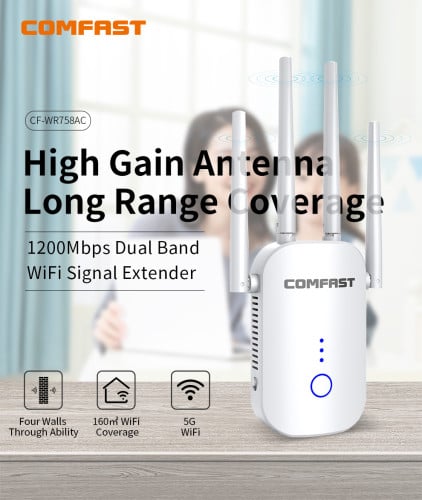 COMFAST 1200Mbps Dual Band Wireless Repeater