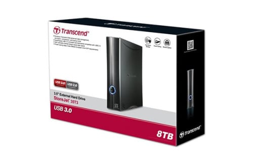EX-477 External HDD StoreJet 3.5 8TB 35T3 SATA TS8TSJ35T3 Transcend USB 3.1(3Y)