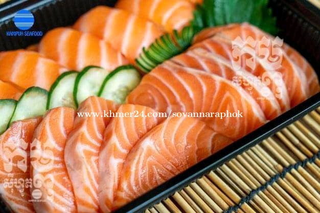 សាលម៉ុនស្រស់ឈុត0.50kg=14$