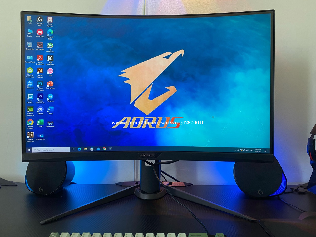 AORUS CV27F Gaming Monitor 27インチ 安心の海外正規品