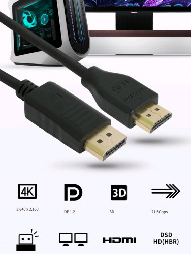 Dp to Hdmi Cable (Ver1.2 4K)