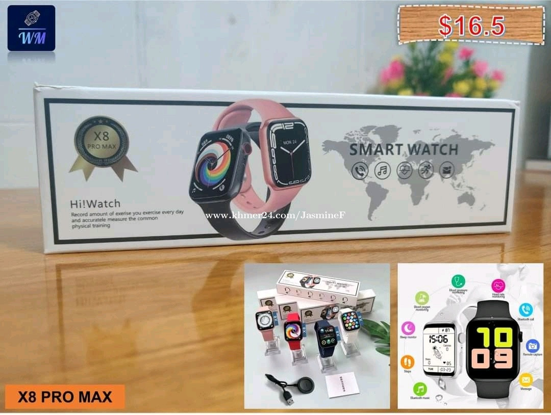 Smartwatch X8 Pro Max Price 16.50 in Chaom Chau 3, Cambodia Jasmine
