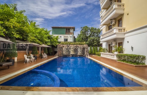 Central 1BR Apartment For Rent In Siem Reap Wat Bo – Pool Gym