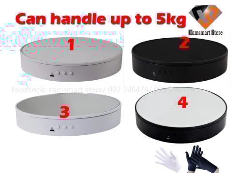 Electric Rotating Display Mirror Stand Max Load 5kg Photography Base Video Shooting