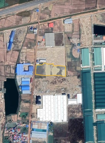 Land for Sale in Industrial Zone 850m from National Road 4