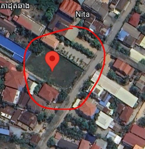 ដីកណ្តាលក្រុងពុះលក់ក្បាល10m x30m មាន៦ឡូជិតផ្លូវជាតិលេខ៦