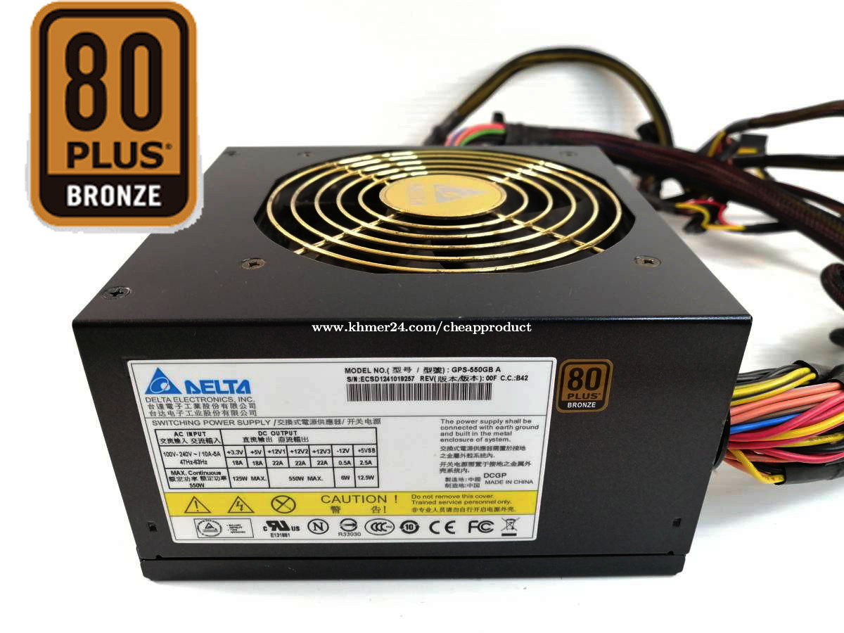 DELTA Power Supply Original 550W Full Watt for computer Design and game