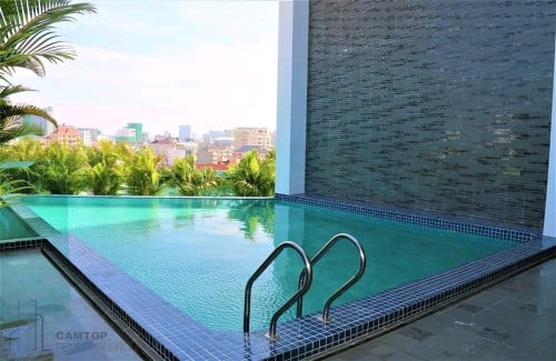 1 bedroom Western style apartment with pool and gym for rent in Toul kork area