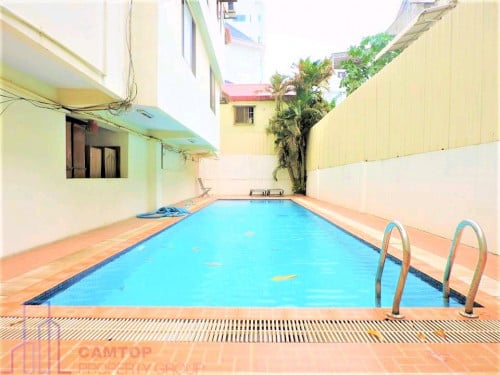 2 bedrooms service apartment with swimming pool for rent in Tuol Kork area