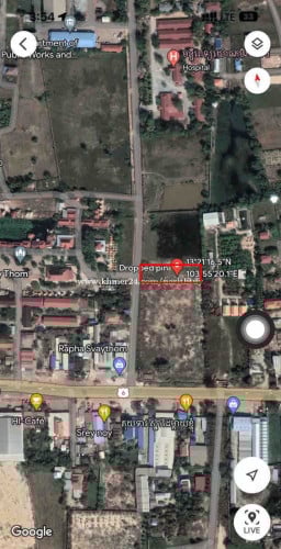 ដីលក់ទល់មុខវត្តស្វាយធំ​ សៀមរាប