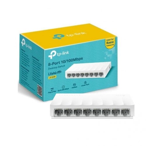 TP-Link LS1008 8-Port 10/100Mbps Desktop Network Switch
