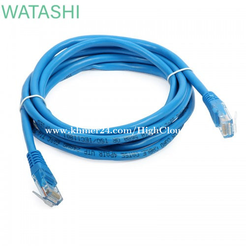câble réseau Ethernet Cat6 550MHz UTP 24AWG RJ45 bleu - PrimeCables® - 3pi,  1/Paquet