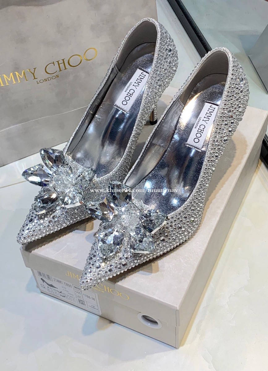 Love 100 crystal-embellished pumps in white - Jimmy Choo | Mytheresa