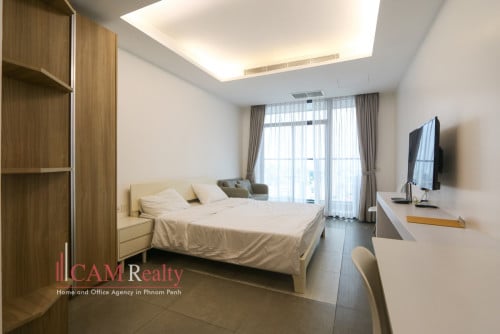 Studio condo on 27th floor for rent in Front of AEON Mall Phnom Penh.