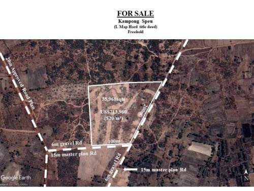ដីលក់ ខេត្តកំពង់ស្ពឺ Land for Sale in KPSpeu Province