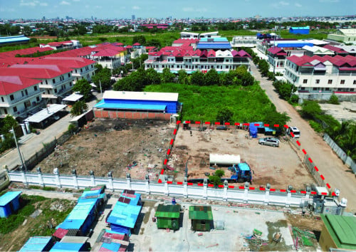 ដីជួល 30m x 30m នៅក្រោយបុរីប៉េងហួត ព្រែកលាភ ជាប់ធនាគារកសិកម្ម