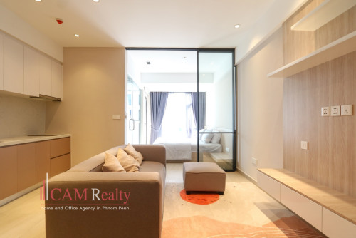 Tuol Kork | 1 bedroom condo for rent | Swimming pool, gym and sky-bar