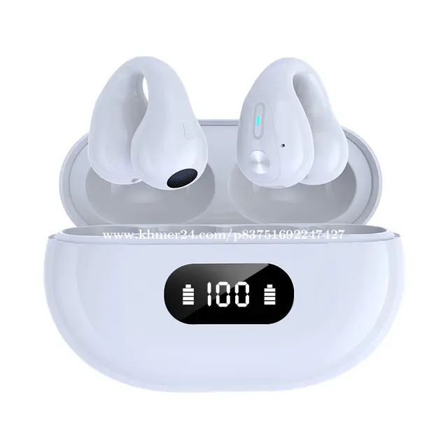 EarClip Wireless Headset Bluetooth 5.3 TWS Headphones Sport Music Touch  bone Conduction Earphone A057 Price $25.00 in Boeng Keng Kang Bei, Cambodia  - Masa Saito
