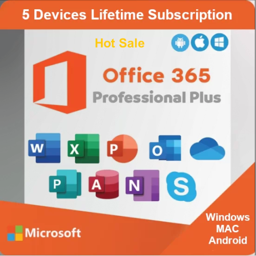 Microsoft office 365 professional Plus for Mac/Windows/Phone (Lifetime subscription)
