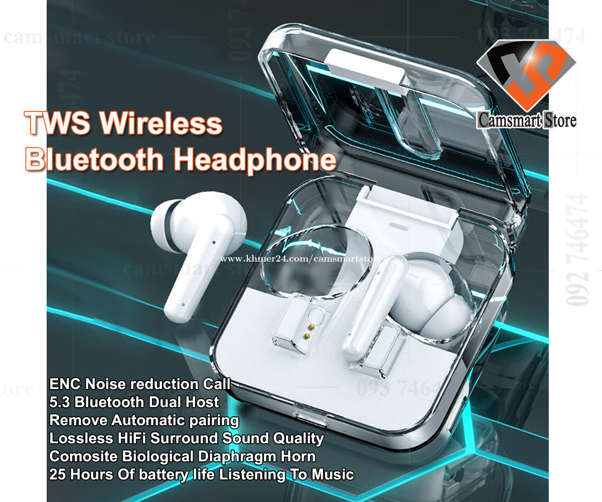 Wireless Earbuds Bluetooth 5.3 Low Latency Game Headphones Surround Stereo Noise