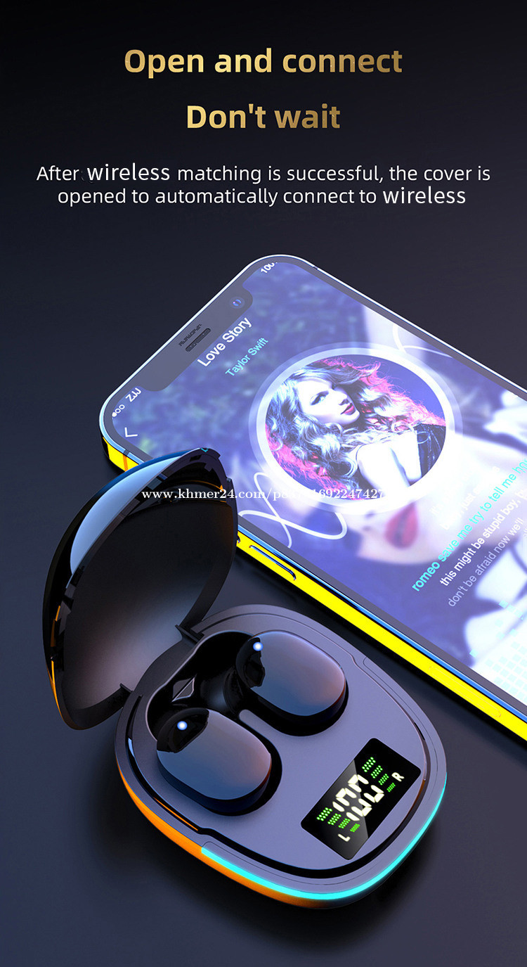 TWS Earbuds Inear Gaming Earphones Gamer Headphones A100 Price 18.00