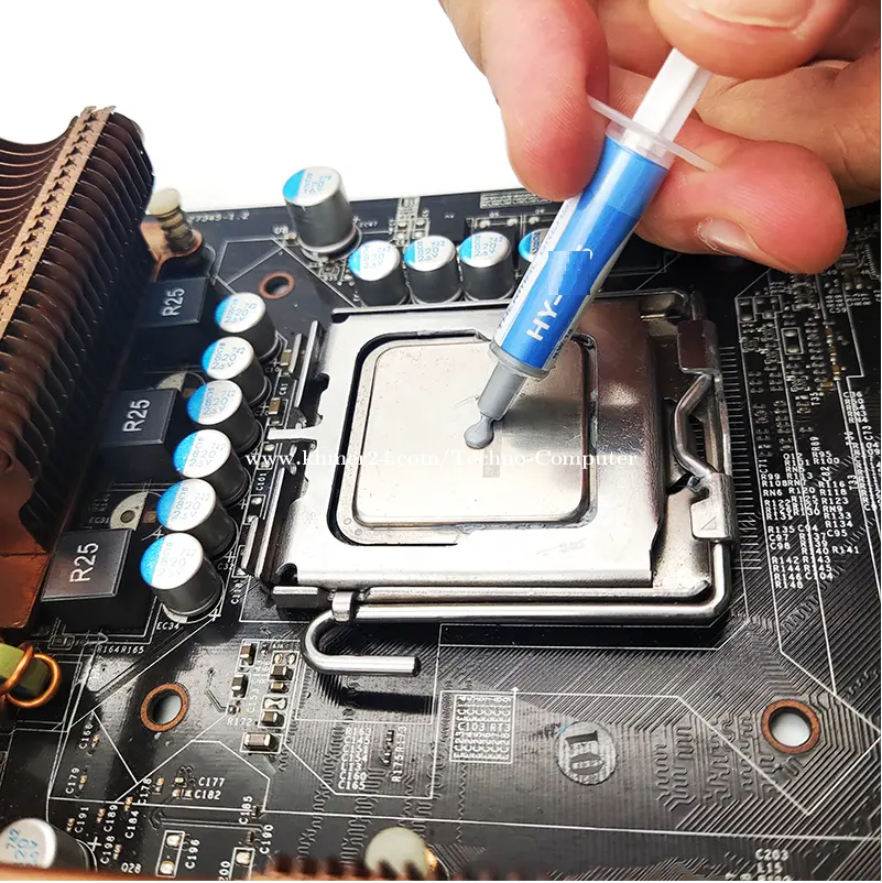 Close Silicone Cpu Thermal Compound On Stock Photo 1444456262