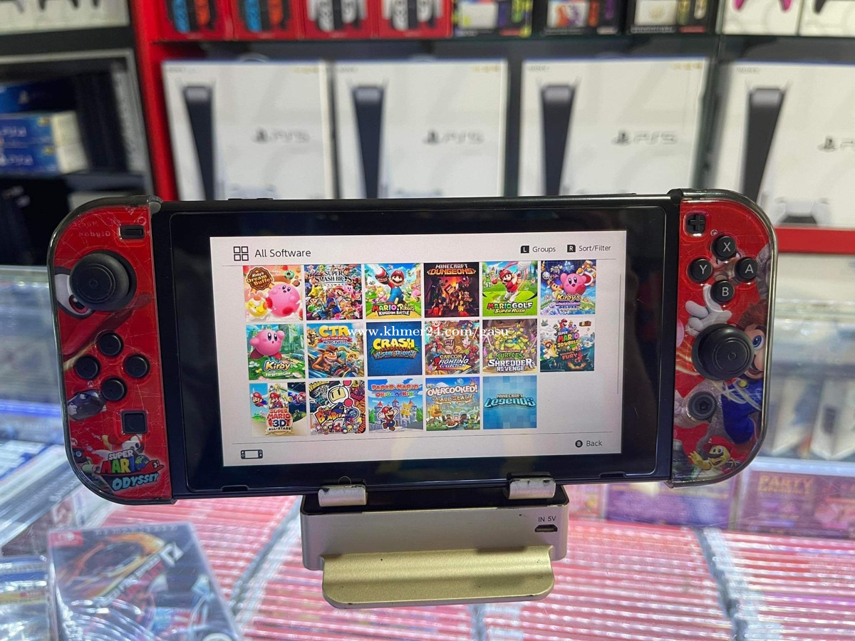 Nintendo Switch v1 Jailbreak 256G Price 210.00 in Chak Angrae Leu, Cambodia GA SU