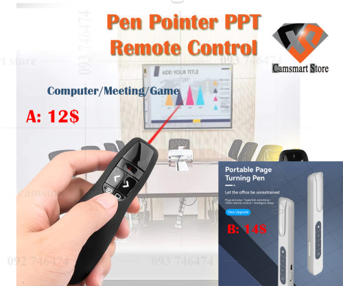 USB PPT Pen Remote Power Point Presentation Laser Flip RF Remote Control