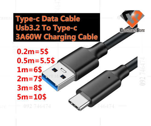 Câble USB-C coudé 100W, Résolution 4K + Transfert 20Gbps - Gris 3m
