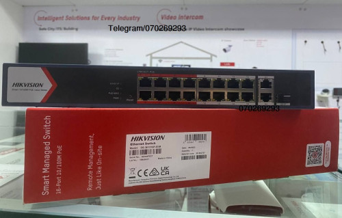 Hikvision - DS-3E0516-E(B) - Switch 16 ports Gigabit
