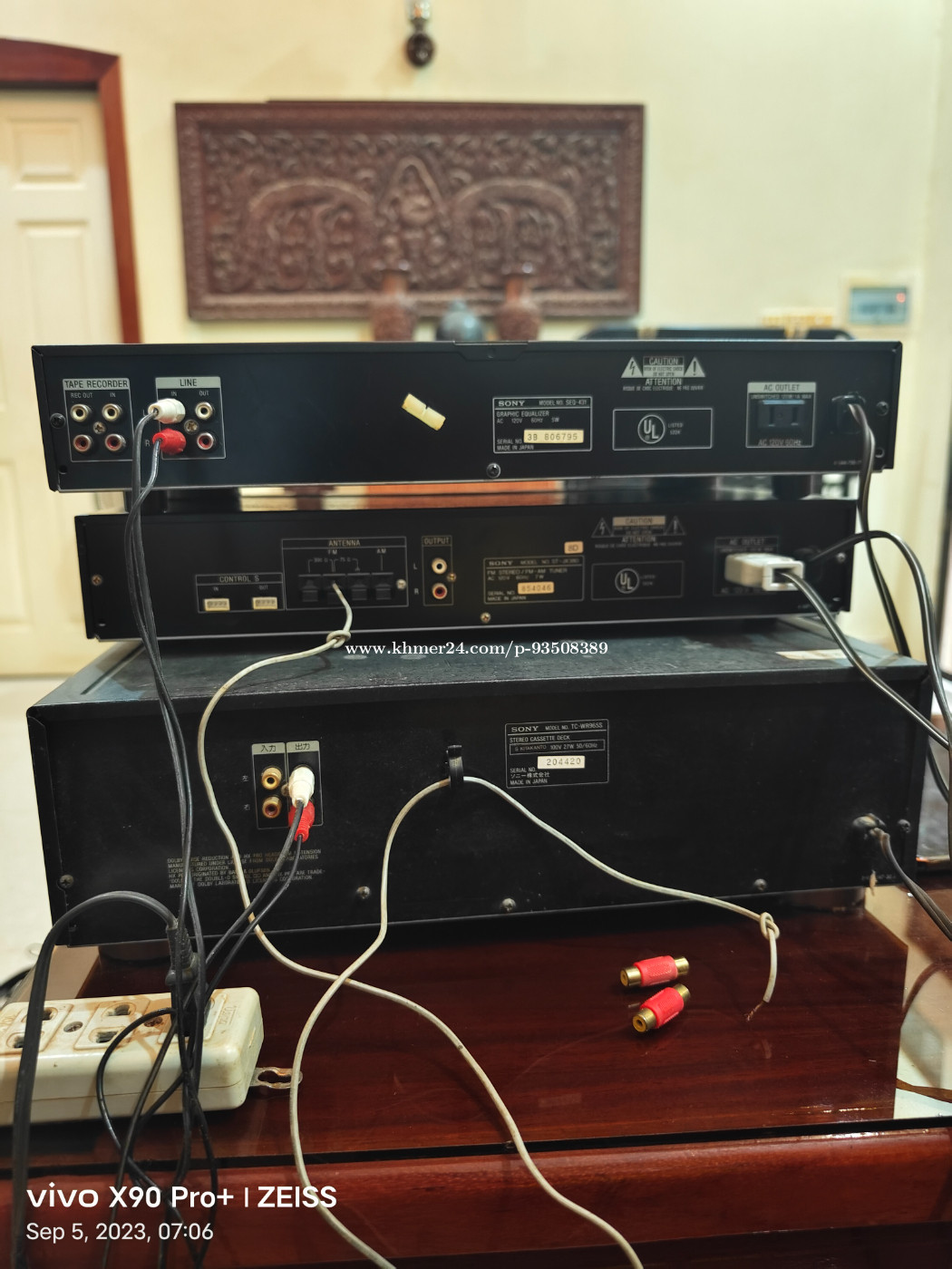 Sony Graphic Equalizer, Tuner, Cassette tape Decks for sell តំលៃ 120.